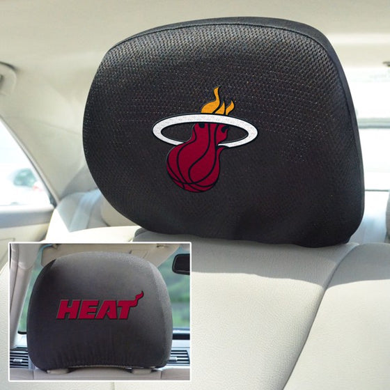 Miami Heat Headrest Cover Set