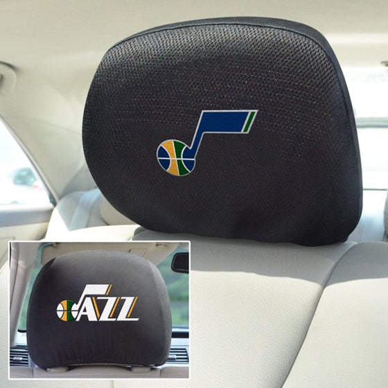 Utah Jazz Headrest Cover Set