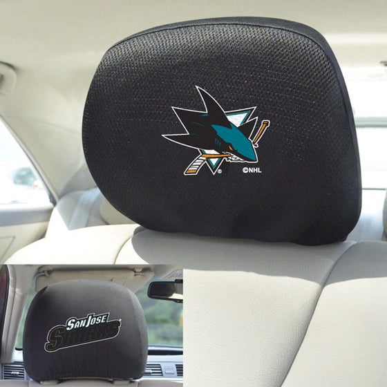 San Jose Sharks Headrest Cover Set