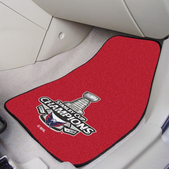 Washington Capitals 2018 Stanley Cup Champions Carpet Car Mat Set