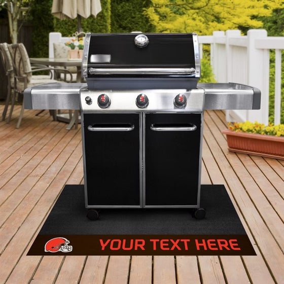 Cleveland Browns Personalized Grill Mat