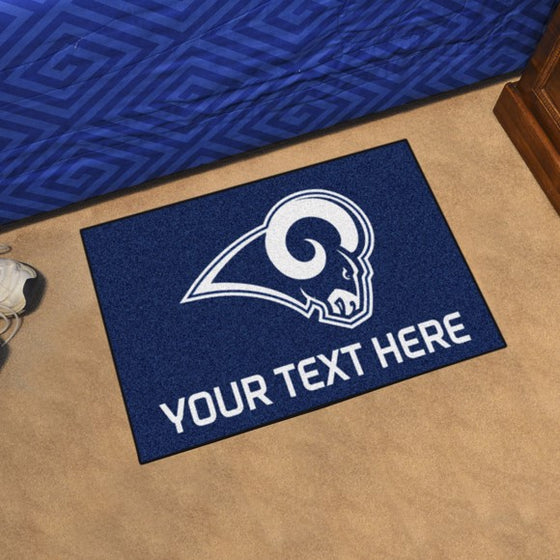 Los Angeles Rams Personalized Starter Mat