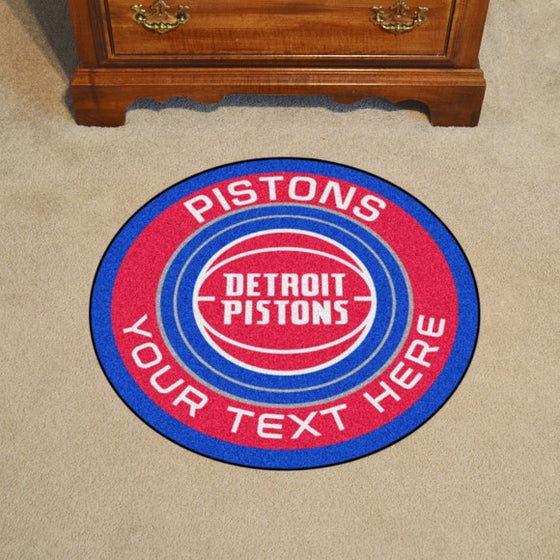 Detroit Pistons Personalized Roundel Mat