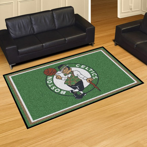 Boston Celtics 5'x8' Plush Rug