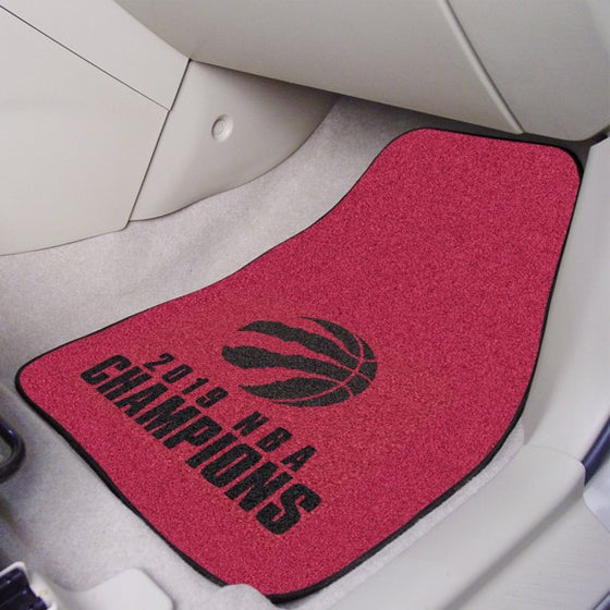 Toronto Raptors 2019 NBA Finals Champions Carpet Car Mat Set