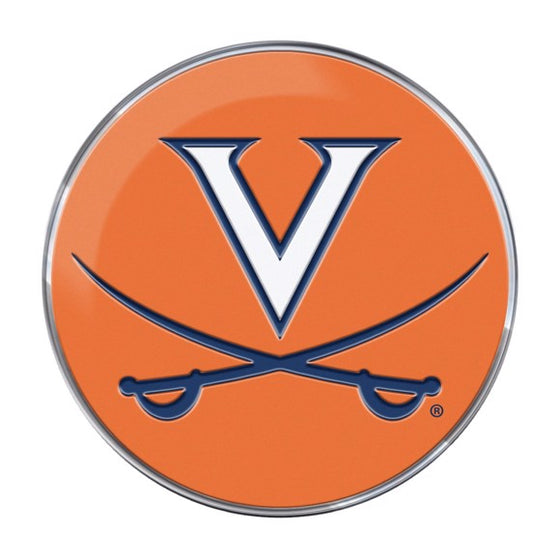 Virginia Cavaliers Heavy Duty Aluminum Embossed Color Emblem - Alternate - 757 Sports Collectibles
