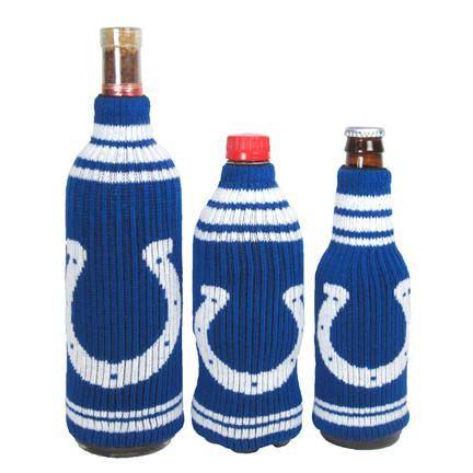 Indianapolis Colts Krazy Kover Bottle Insulator Koozie, Red, STRETCHABLE KNIT - 757 Sports Collectibles