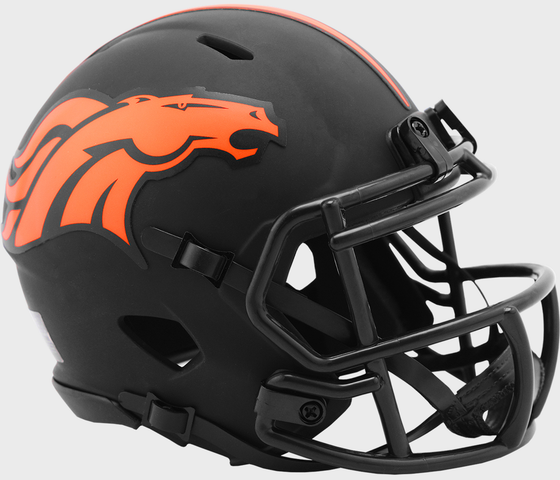 Denver Broncos NFL Mini Speed Football Helmet <B>ECLIPSE</B>