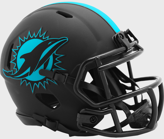 Miami Dolphins NFL Mini Speed Football Helmet <B>ECLIPSE</B>