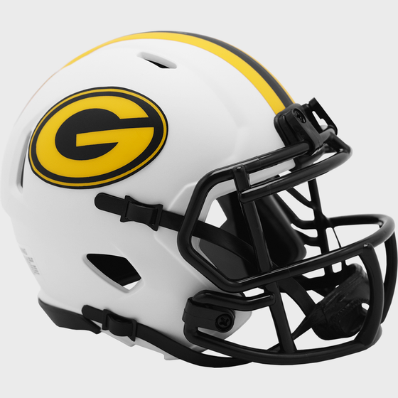 Green Bay Packers NFL Mini Speed Football Helmet <B>LUNAR ECLIPSE</B>