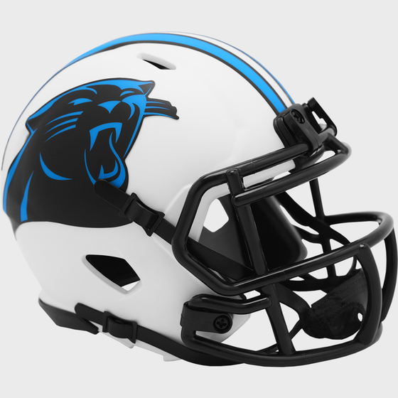 Carolina Panthers NFL Mini Speed Football Helmet <B>LUNAR ECLIPSE</B>