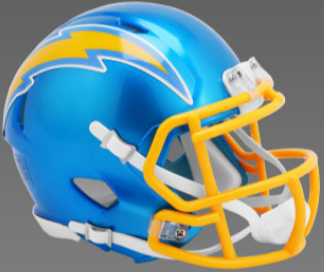 Los Angeles Chargers NFL Mini Speed Football Helmet FLASH