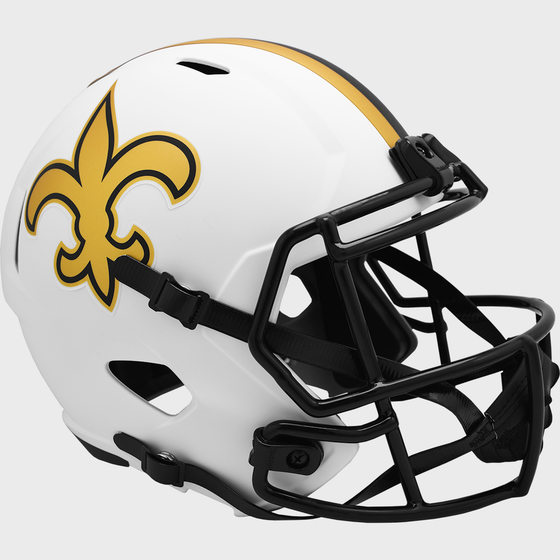 New Orleans Saints Speed Replica Football Helmet <B>LUNAR ECLIPSE</B>