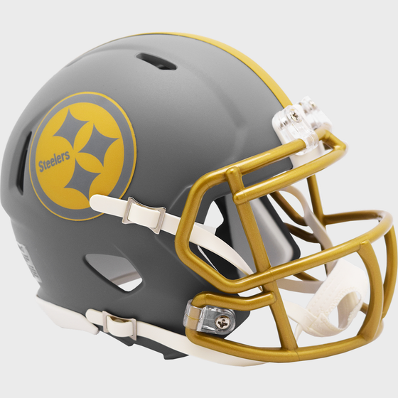 Pittsburgh Steelers NFL Mini Speed Football Helmet <B>SLATE</B>