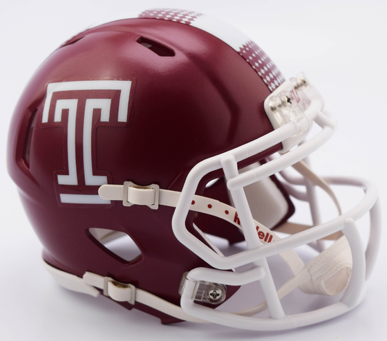 Temple Owls NCAA Mini Speed Football Helmet