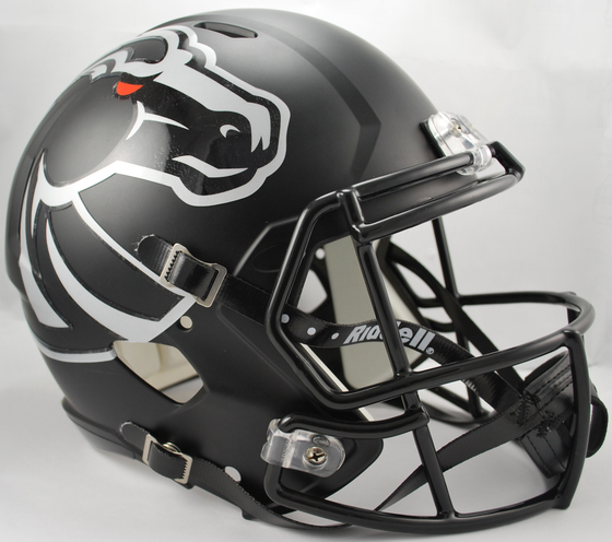 Boise State Broncos Speed Replica Football Helmet <B>Matte Black</B>