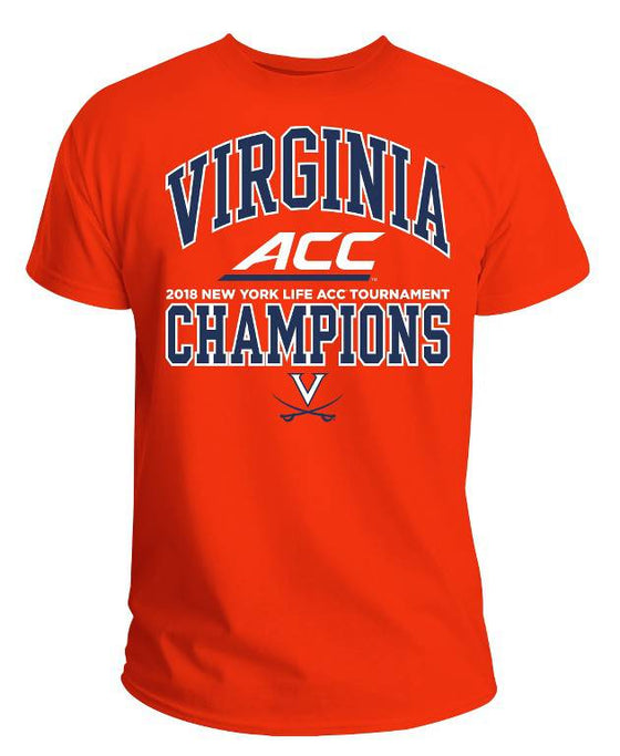 Virginia UVA Cavaliers 2018 ACC Tournament Champions Shirt - Orange - Size 2XL - 757 Sports Collectibles
