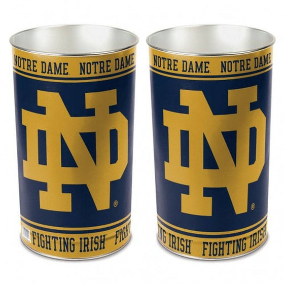 Notre Dame Fighting Irish 15" Waste Basket - "Notre Dame" (CDG) - 757 Sports Collectibles