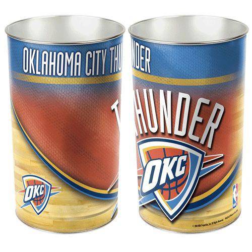 Oklahoma City Thunder 15" Waste Basket (CDG) - 757 Sports Collectibles