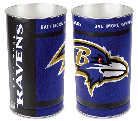 Baltimore Ravens 15" Waste Basket (CDG) - 757 Sports Collectibles