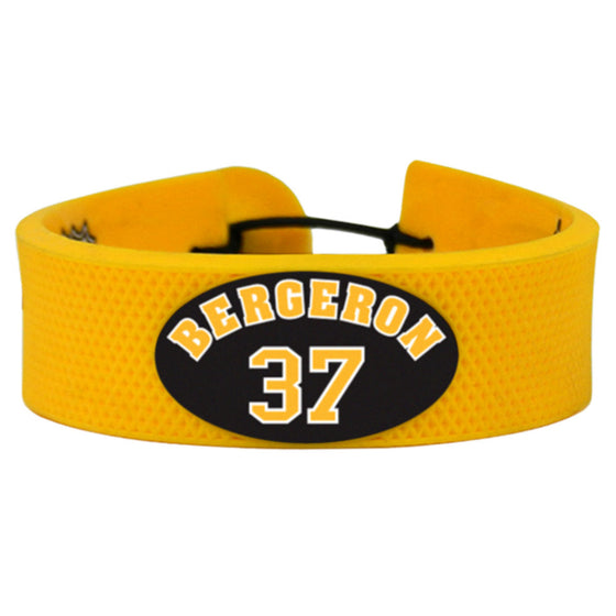 Boston Bruins Bracelet Team Color Jersey Patrice Bergeron Design CO - 757 Sports Collectibles