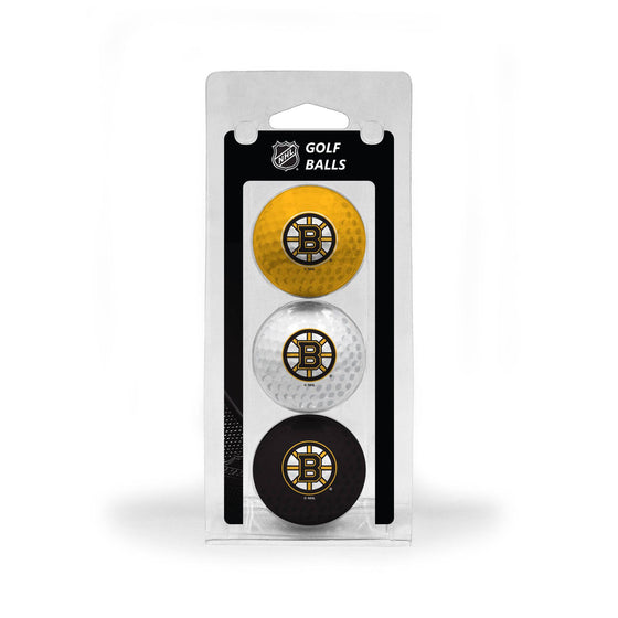 Boston Bruins 3 Golf Ball Pack - 757 Sports Collectibles