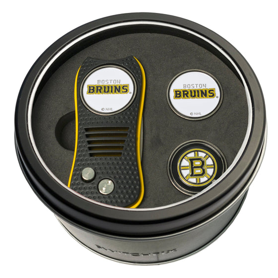 Boston Bruins Tin Set - Switchfix, 2 Markers - 757 Sports Collectibles