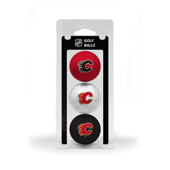 Calgary Flames 3 Golf Ball Pack - 757 Sports Collectibles