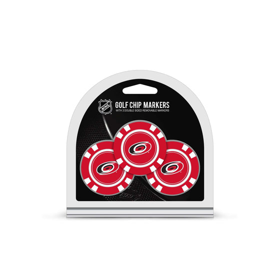 Carolina Hurricanes 3 Pack Golf Chip Ball Markers - 757 Sports Collectibles
