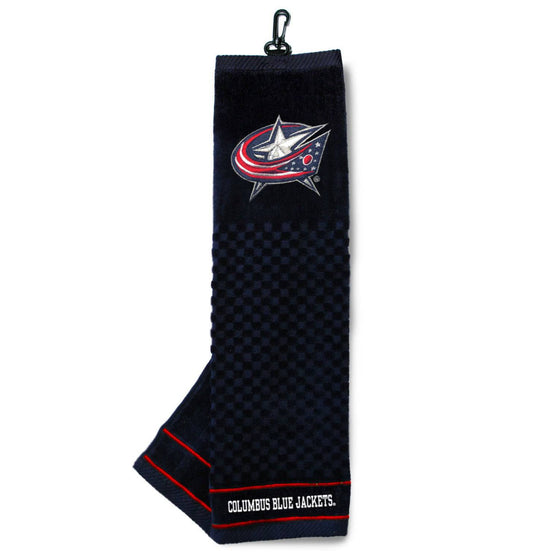 Columbus Blue Jackets Embroidered Golf Towel - 757 Sports Collectibles