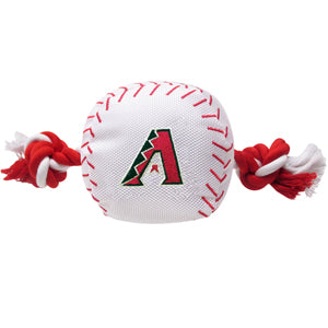 Arizona Diamondbacks Baseball Toy - Nylon w/rope Pets First
