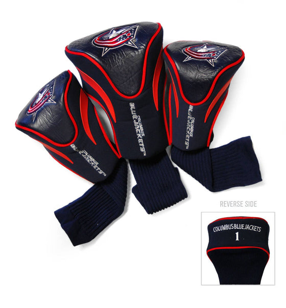 Columbus Blue Jackets 3 Pack Contour Head Covers - 757 Sports Collectibles