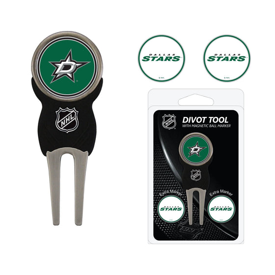 Dallas Stars Divot Tool Pack With 3 Golf Ball Markers - 757 Sports Collectibles