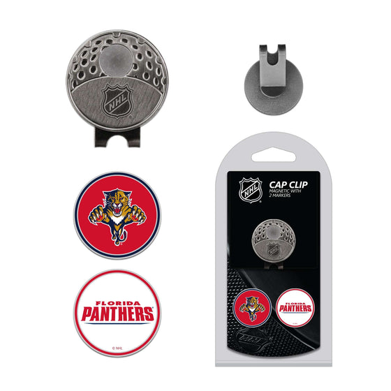 Florida Panthers Cap Clip With 2 Golf Ball Markers - 757 Sports Collectibles