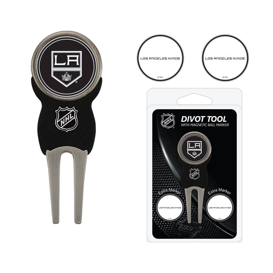 Los Angeles Kings Divot Tool Pack With 3 Golf Ball Markers - 757 Sports Collectibles