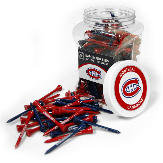 Montreal Canadiens Jar Of 175 Golf Tees - 757 Sports Collectibles