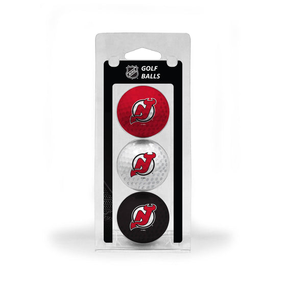 New Jersey Devils 3 Golf Ball Pack - 757 Sports Collectibles