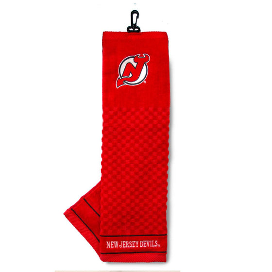 New Jersey Devils Embroidered Golf Towel - 757 Sports Collectibles