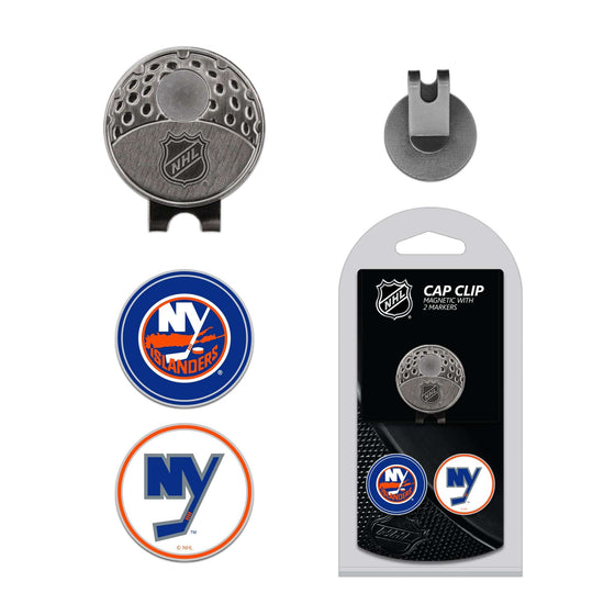 New York Islanders Cap Clip With 2 Golf Ball Markers - 757 Sports Collectibles