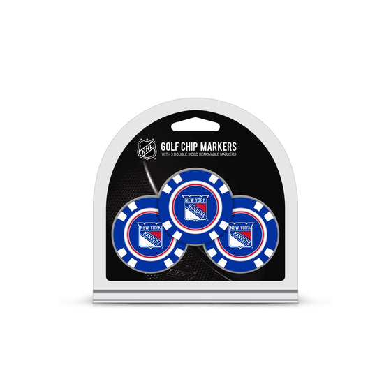 New York Rangers 3 Pack Golf Chip Ball Markers - 757 Sports Collectibles