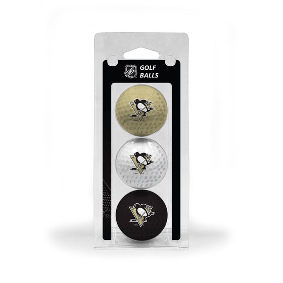 Pittsburgh Penguins 3 Golf Ball Pack - 757 Sports Collectibles