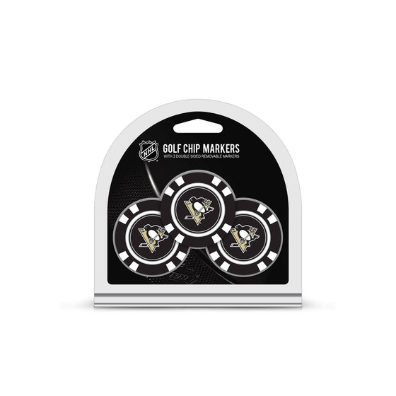 Pittsburgh Penguins 3 Pack Golf Chip Ball Markers - 757 Sports Collectibles