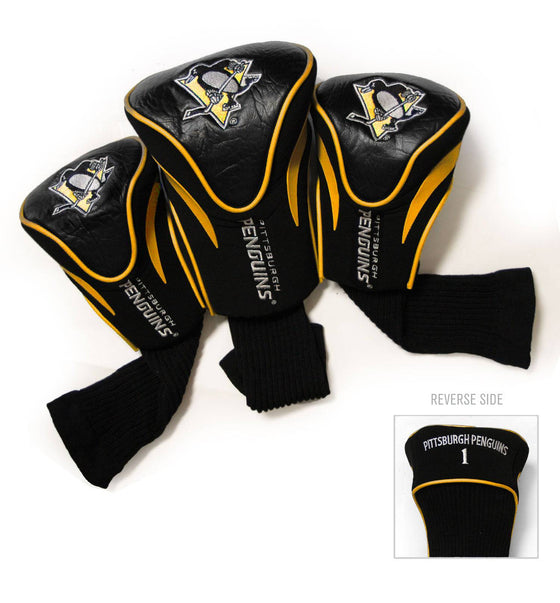 Pittsburgh Penguins 3 Pack Contour Head Covers - 757 Sports Collectibles
