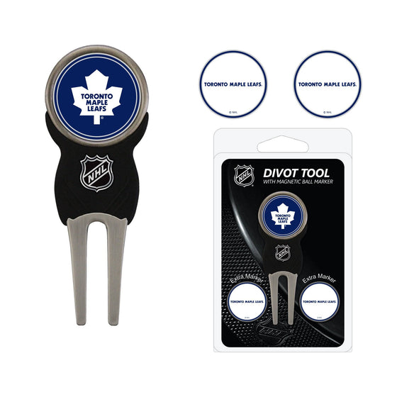 Toronto Maple Leafs Divot Tool Pack With 3 Golf Ball Markers - 757 Sports Collectibles