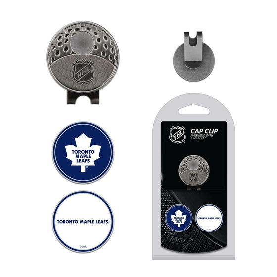 Toronto Maple Leafs Cap Clip With 2 Golf Ball Markers - 757 Sports Collectibles