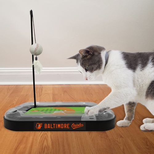 Baltimore Orioles Baseball Cat Scratcher Toy by Pets First - 757 Sports Collectibles