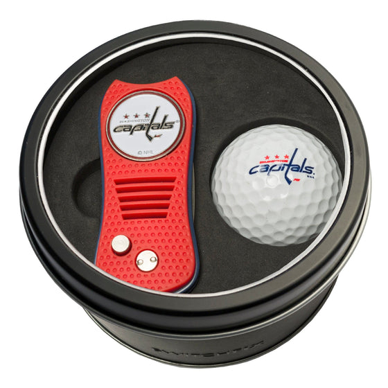 Washington Capitals Tin Set - Switchfix, Golf Ball - 757 Sports Collectibles