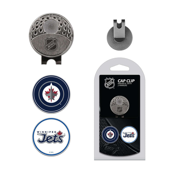 Winnipeg Jets Cap Clip With 2 Golf Ball Markers - 757 Sports Collectibles
