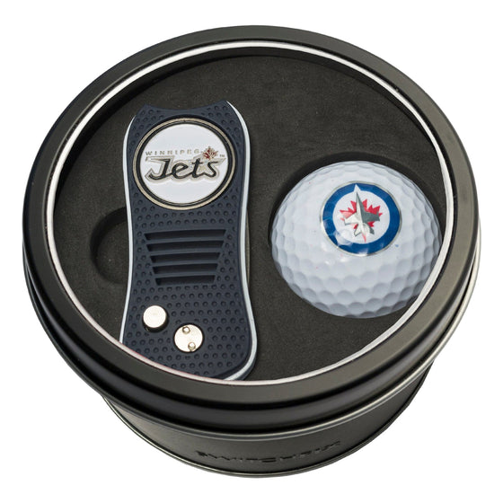 Winnipeg Jets Tin Set - Switchfix, Golf Ball - 757 Sports Collectibles