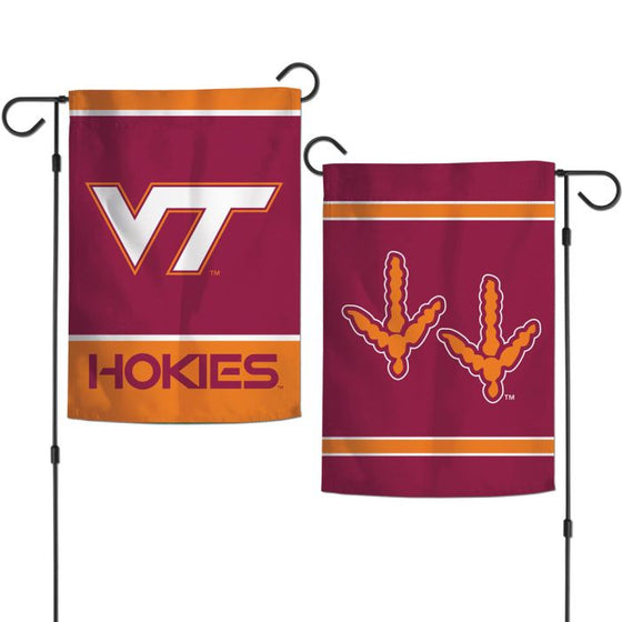 VIRGINIA TECH HOKIES GARDEN FLAGS 2 SIDED 12.5" X 18" - 757 Sports Collectibles
